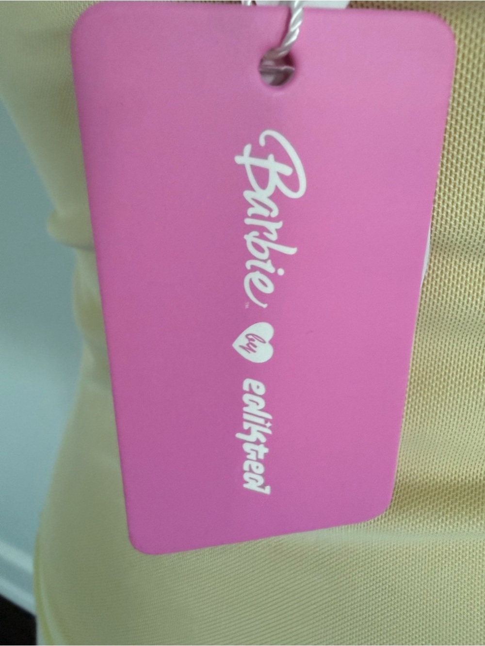 Edikted Barbie Bead & Sequin Mesh top, light yellow, xs - Picture 8 of 8